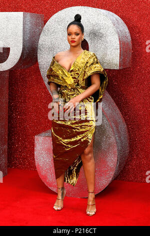 London, UK. 13th June 2018. Rihanna attends the European Premiere of Ocean’s 8 held at the Cineworld Leicester Square Credit: Mario Mitsis/Alamy Live News Stock Photo