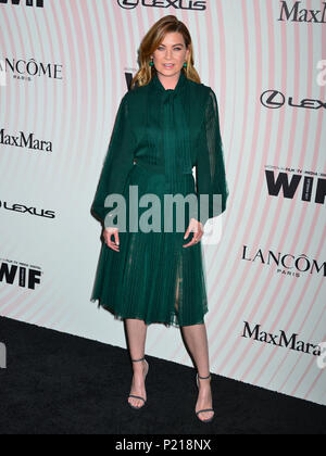 Beverly Hills, USA. 13th June 2018. a  Ellen Pompeo 023 attends the Women In Film 2018 Crystal + Lucy Awards presented by Max Mara, Lanc™me and Lexus at The Beverly Hilton Hotel on June 13, 2018 in Beverly Hills, California. Credit: Tsuni / USA/Alamy Live News Stock Photo