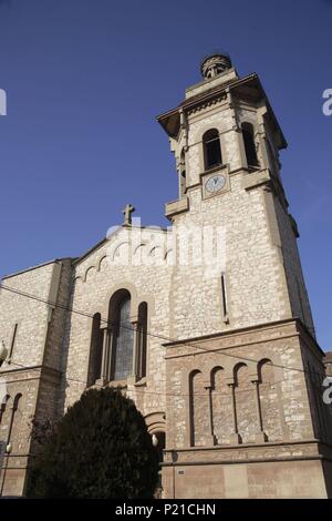 SPAIN - Catalonia - Bagés (district) - Barcelona. Artés; Iglesia parroquial. Stock Photo