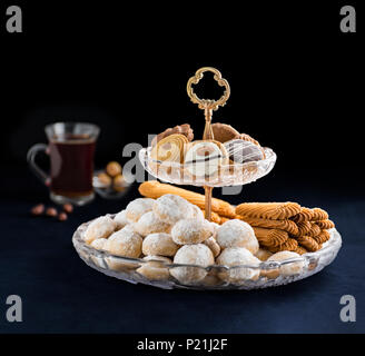 Eid Al-Fitr Sweet Cookies, Muslim Lesser Holiday Snacks Stock Photo