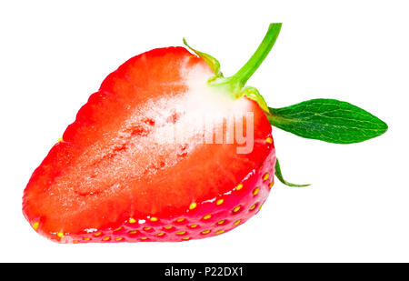 ripe strawberry retouched and isolated white background Stock Photo - Alamy