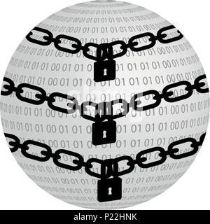Internet and Network Security Stock Vector