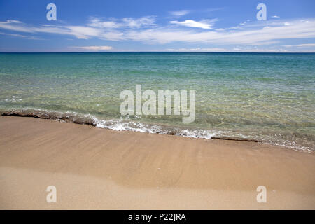 Italy, Sardinia, East coast, province of Ogliastra, Tortoli, Lido di Orri, beach, Stock Photo