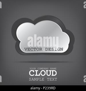cloud for online clouds Stock Vector