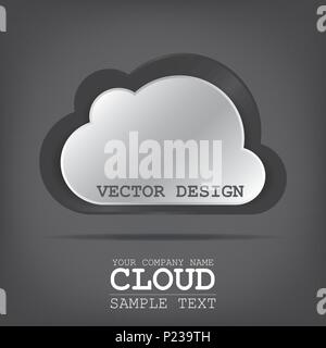 cloud for online clouds Stock Vector