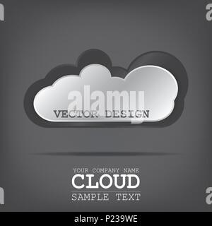 cloud for online clouds Stock Vector