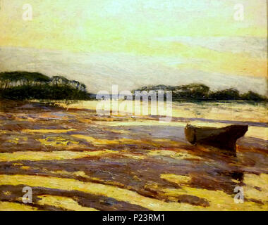. Yellow dusk on the mudflats, Loctudy . 1898 3 341 Maxime Maufra Stock Photo