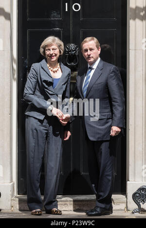 Downing Street, London, July 26th 2016. Taoiseach (Irish Prime Minister) Enda Kenny arrives at Downing Street to hold talks with British Prime Ministe Stock Photo