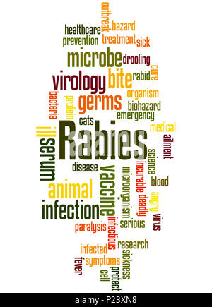 Rabies, word cloud concept on white background Stock Photo: 207840576 ...