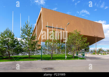 Innopolis, Russia - June 11, 2018: Modern building of Innopolis university. Innopolis city in Republic of Tatarstan, Russia Stock Photo