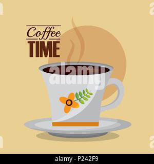 coffee and tea time Stock Vector