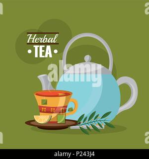 coffee and tea time Stock Vector