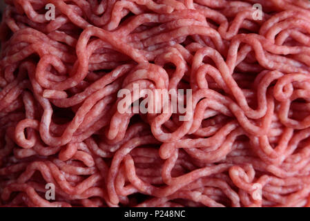 Raw minced pork meat texture close up, pattern Stock Photo
