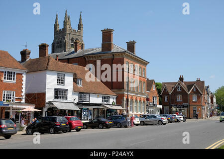 Tenterden high street, kent, uk Stock Photo