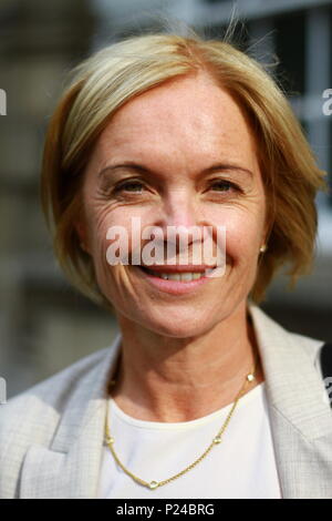 Mariella Frostrup pictured in the City of Westminster, London on 13th June 2018. Russell Moore portfolio page. Stock Photo