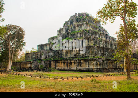 Pyramid of ancient complex Koh Ker, Cambodia Stock Photo