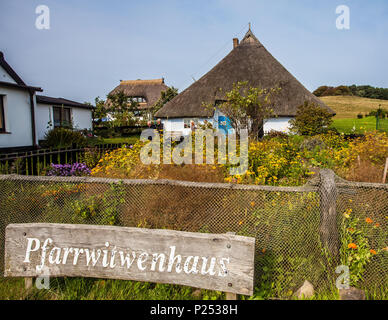 Pfarrwitwenhaus is one of the oldest houses on the island of Rügen Stock Photo