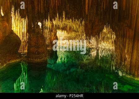 Famous Cuevas del Drach in Mallorca Island, Spain Stock Photo