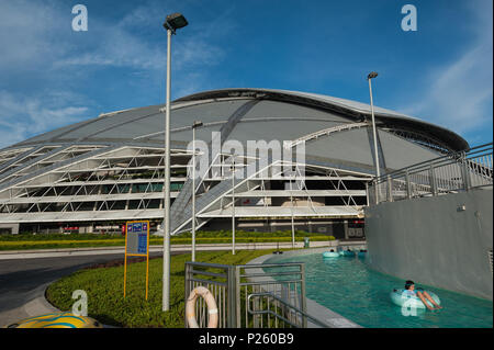 Singapore, Singapore, view of the National Stadium in Singapore Stock Photo