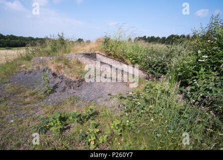 Disused air raid shelter near Stanton Ironworks, Derbyshire, UK Stock Photo