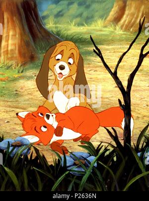 Original Film Title: THE FOX AND THE HOUND.  English Title: THE FOX AND THE HOUND.  Film Director: RICHARD RICH; BARRY BERMAN; ART STEVENS.  Year: 1981. Credit: WALT DISNEY PRODUCTIONS / Album Stock Photo