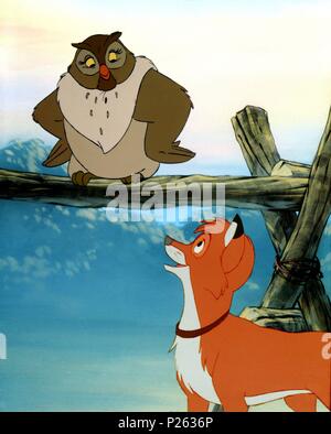 Original Film Title: THE FOX AND THE HOUND.  English Title: THE FOX AND THE HOUND.  Film Director: RICHARD RICH; BARRY BERMAN; ART STEVENS.  Year: 1981. Credit: WALT DISNEY PRODUCTIONS / Album Stock Photo