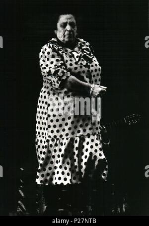 Luisa la Margara. Teatro de la Maestranza. Sevilla 1993. Stock Photo