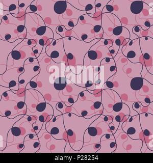 Seamless repeating pattern of smooth intersecting lines Stock Vector