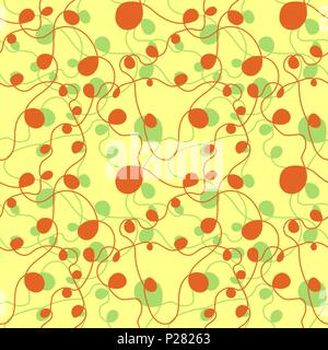 Seamless repeating pattern of smooth intersecting lines Stock Vector