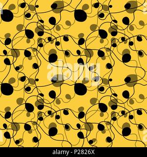 Seamless repeating pattern of smooth intersecting lines Stock Vector
