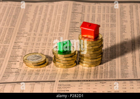 financial concept pictures, financial times background. Stock Photo