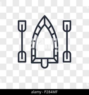 Raft vector icon isolated on transparent background, Raft logo concept Stock Vector