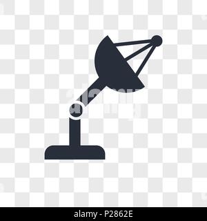 Phone receiver vector icon isolated on transparent background, Phone receiver logo concept Stock Vector