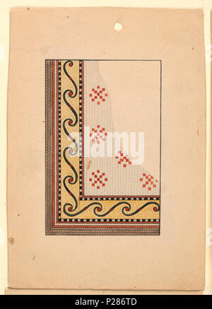 english drawing corner design for mosaic floor ca 1900 english corner border with floral and vine ornaments circa 1900 99 drawing corner design for mosaic floor ca 1900 ch 18802273 stock photo alamy