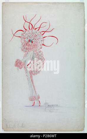 Drawing, Costume Design: Ziegfeld Follies of 1922; Designed by Charles ...