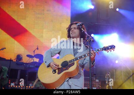 17 / 06 / 2006; Estadio Vicente Calderon. Madrid. Coti durante el concierto. Stock Photo