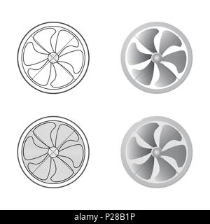Set of fans Stock Vector