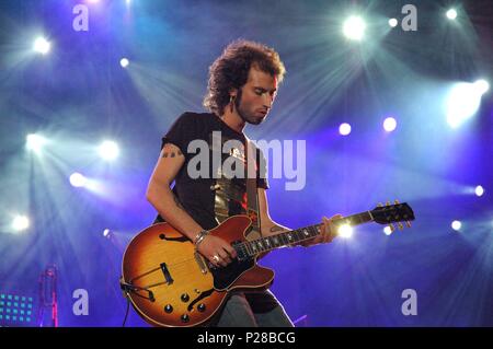 17 / 06 / 2006; Estadio Vicente Calderon. Madrid. Pereza durante el concierto. Stock Photo