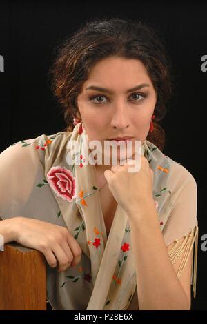The spanish flamenco singer Estrella Morente. Stock Photo