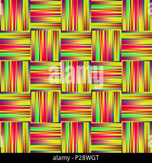 seamless rainbow Background with Lines and Stripes, sewing textiles. Vector Illustration Stock Vector