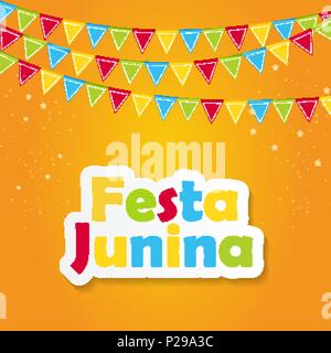 Festa Junina Background Vector Illustration Stock Vector