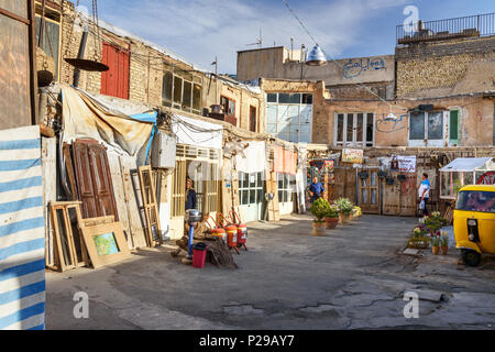 Isfahan, Iran - March 21, 2018: Antiques in the courtyard at the Grand bazaar Stock Photo