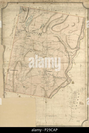 (Map of the town of Sharon, Litchfield County, Conn.). LOC 2011589310. Stock Photo