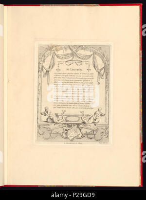 268 Print, Nouveau livre de principes d'ornements particulièrement pour trouver un nombre infini de formes qui dependent, d'après les dessins de Gillot. Peintre du Roy, gravé par Huquier; pl. 2. Au (CH 18272737)