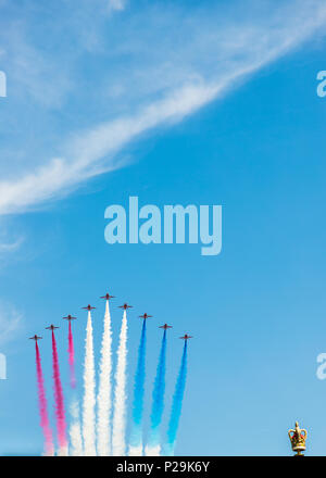 the Queens birthday Trooping the Colour Stock Photo