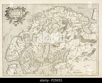 Europe, 1595 Mercator atlas. 16th-century Dutch map of Europe with