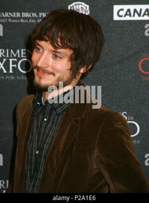 16 / 01 / 2008; Hotel Majestic, Barcelona, Presentación de 'Los crimenes de Oxford' por su director Alex de la Iglesia, los actores Elijah Wood, John Hurt y Leonor Watling. Stock Photo