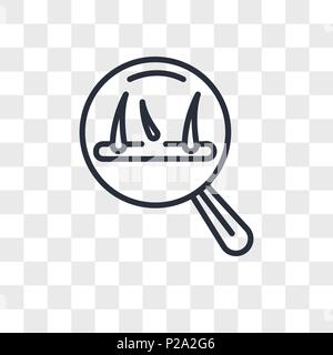 hair loss vector icon isolated on transparent background, hair loss logo concept Stock Vector