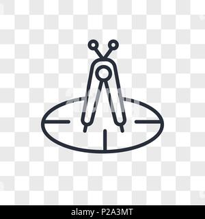 calibration vector icon isolated on transparent background, calibration logo concept Stock Vector