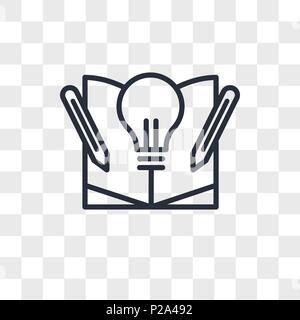 knowledge base vector icon isolated on transparent background, knowledge base logo concept Stock Vector